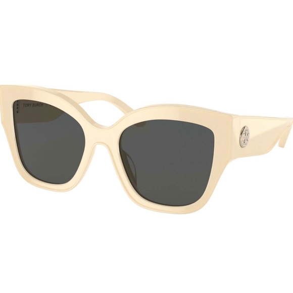 TORY BURCH Ivory Cat Eye Sunglasses TY7184U  I - Picture 5 of 15